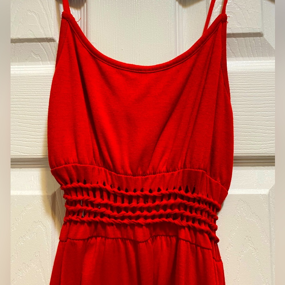 Derek Heart- Women’s Red High low dress 🌶